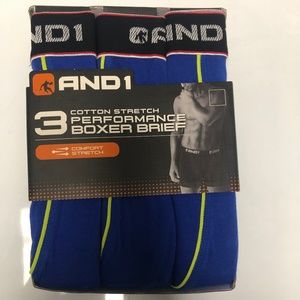 AND1 NWT Mens Boxer Briefs